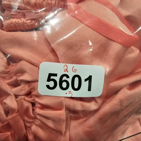 Smythe Ruffle Trim One Shoulder Top Rose Pink Size 4 Satin Smocked Blouse